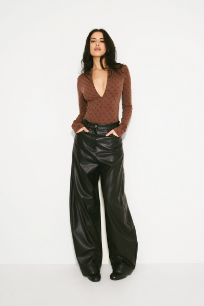 Боди на молнии LABEL .B & TOUSSUN Label .B, цвет: коричневый,  купить онлайн Боди на молнии LABEL .B & TOUSSUN Label .B, цвет: коричневый,  купить онлайн