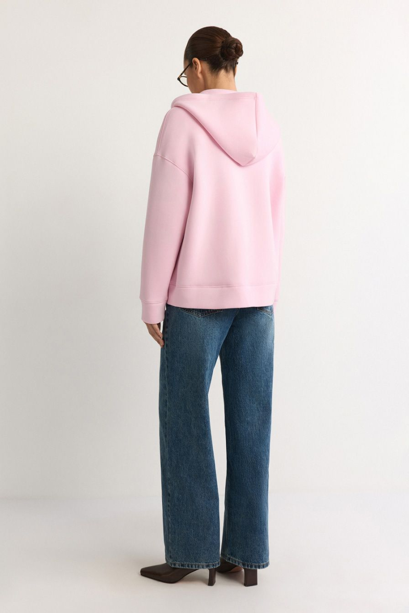 Худи из неопрена на молнии TOPTOP, цвет: розовый, TT.054.15833.300 купить онлайн