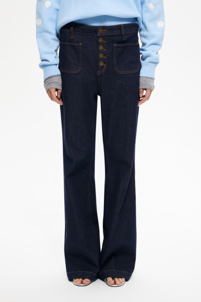 Джинсы-клёш DREAMS BY ALENA AKHMADULLINA, цвет: синий, 225105080204192/116000 купить онлайн