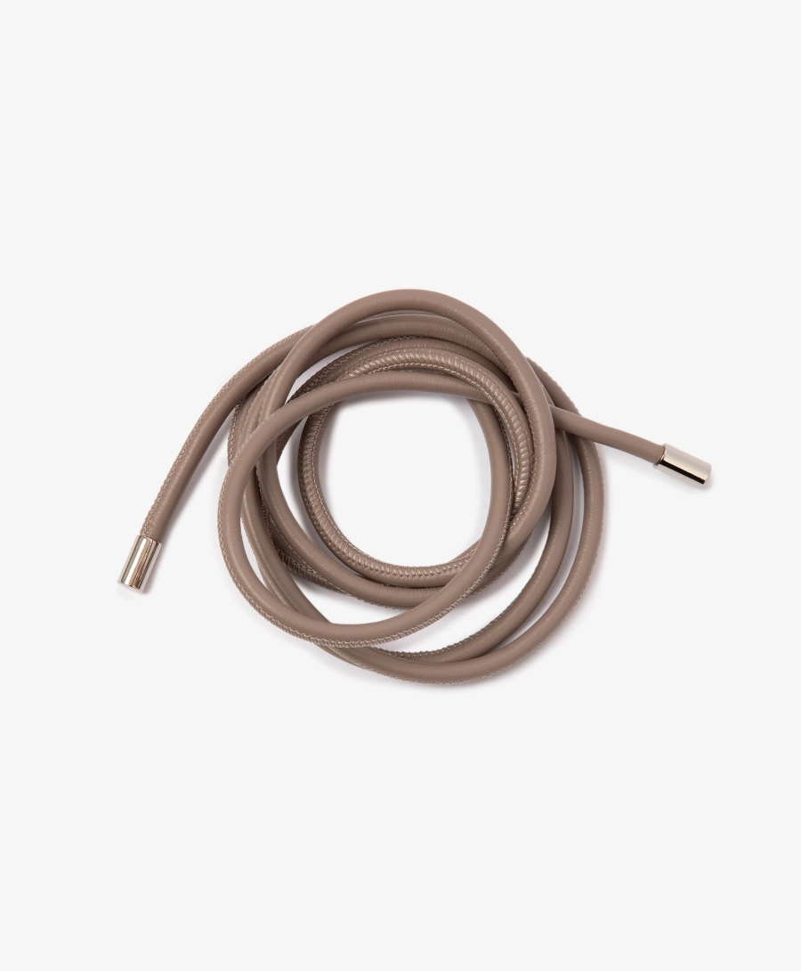 Пояс-шнур из натуральной кожи GLVR, цвет: коричневый 126G22GAA2305 купить онлайн