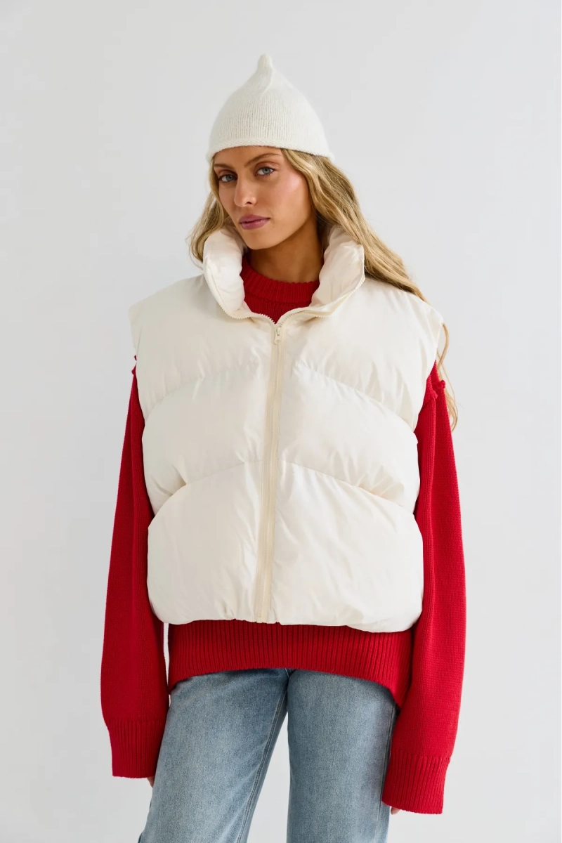 Жилет Erist store, цвет: белый, НФ-00003207 купить онлайн