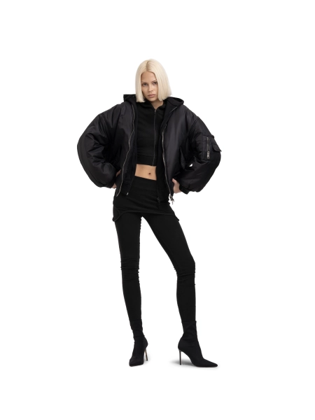 Бомбер HOODED BOMBER ABC, цвет: Черный, 00-278 купить онлайн