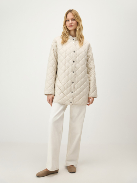 Куртка двусторонняя с поясом Conso, цвет: белый, SEM 260113 - молочный купить онлайн