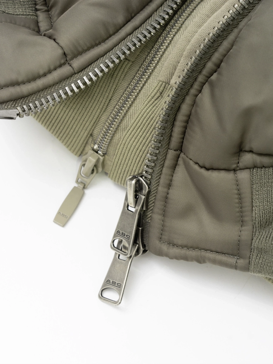 Бомбер с капюшоном ABC, цвет: хаки, 00-288 купить онлайн