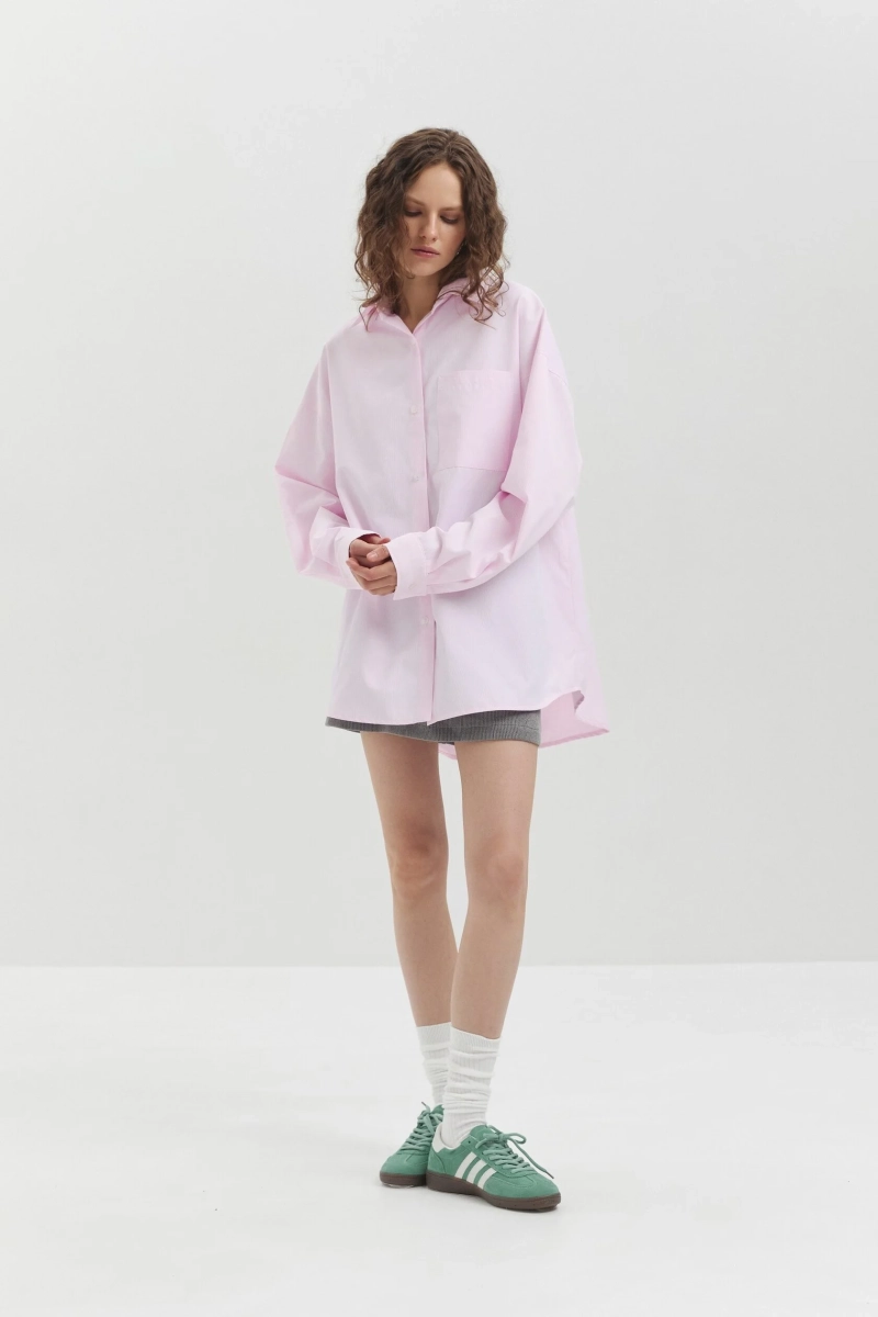 Рубашка с косынкой marte, цвет: розовый,  купить онлайн