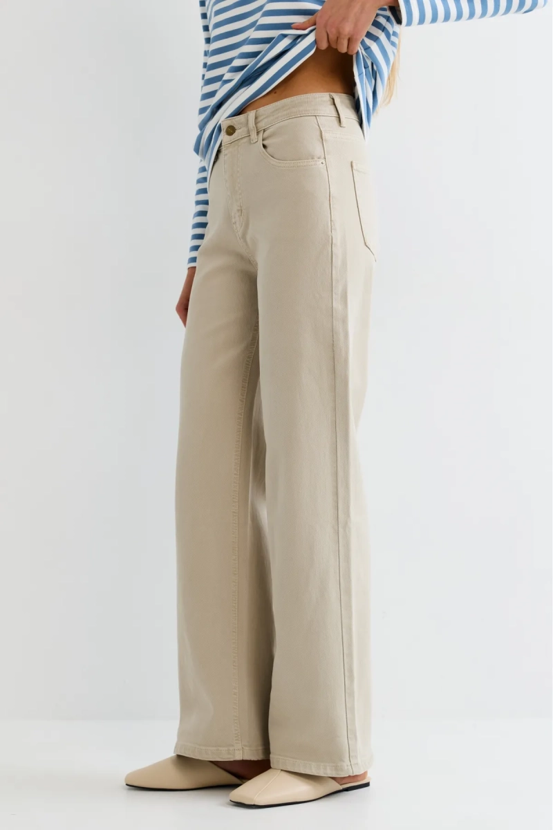 Джинсы прямые Erist store, цвет: бежевый, НФ-00003245 купить онлайн