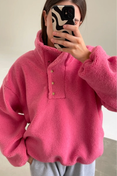 Анорак плюшевый Erist store, цвет: розовый, НФ-00003301 купить онлайн