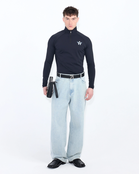 Джинсы с лампасами