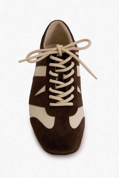 Кроссовки из натуральной кожи и замши Lera Nena, цвет: коричневый LN.501.18956.701 купить онлайн