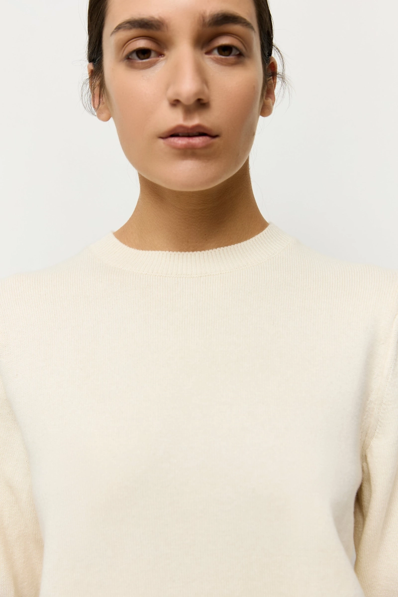 Джемпер из хлопка с кашемиром 2 в 1 AROUND, цвет: мультиколор, 219_132CC05 купить онлайн