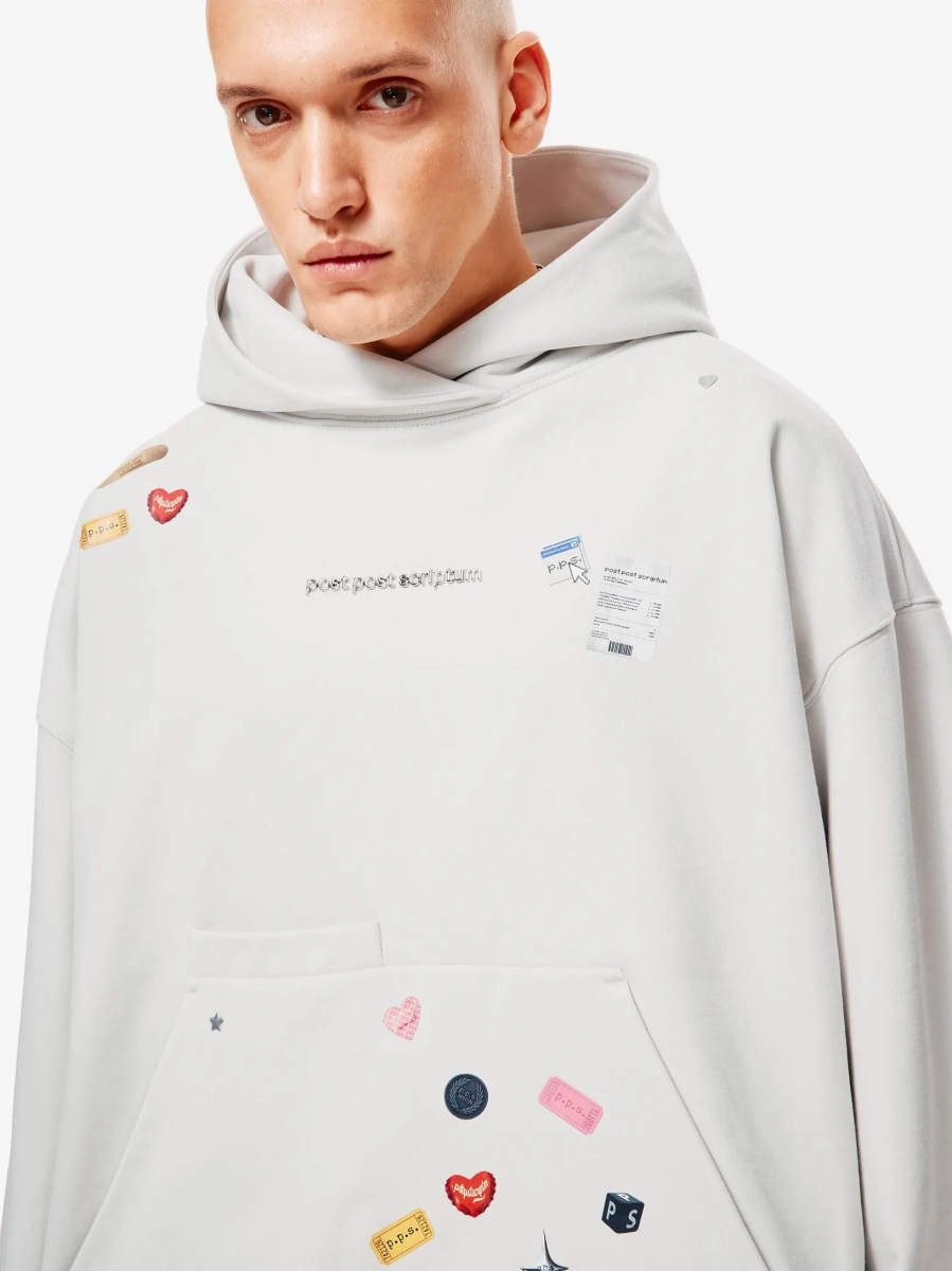 Sticker pack Худи Оверсайз p.p.s., цвет: гипсовый, 0867.01.02.WTE1 купить онлайн