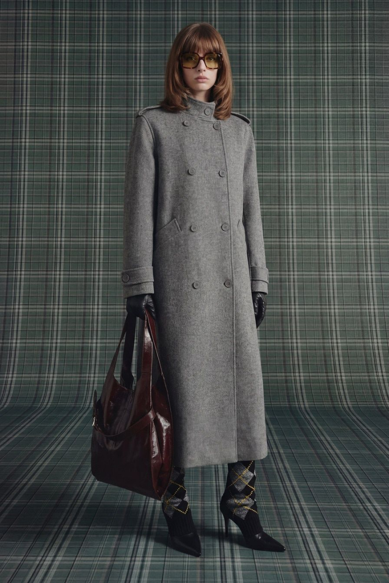 Пальто из смесовой шерсти TOPTOP, цвет: серый, TTS.041.14157.801 купить онлайн