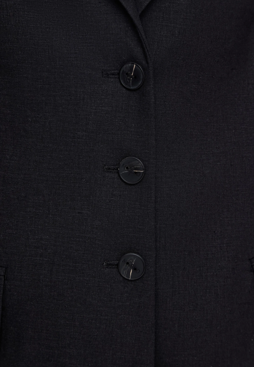 Женский жакет льняной MUTED, цвет: Черный, 904737.WJKT0001_Black купить онлайн