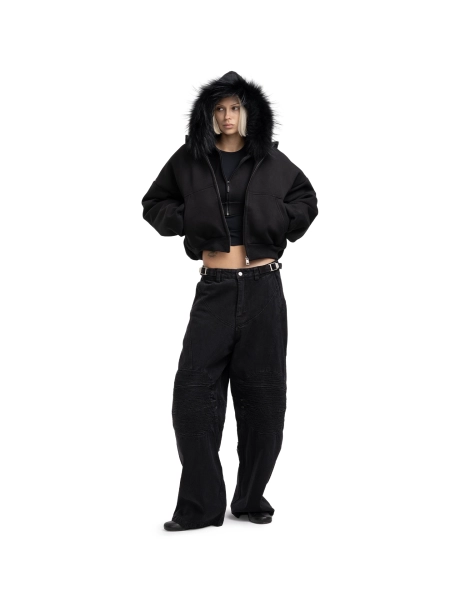 Бомбер CROPPED BOMBER ABC, цвет: Черный, 00-215 купить онлайн