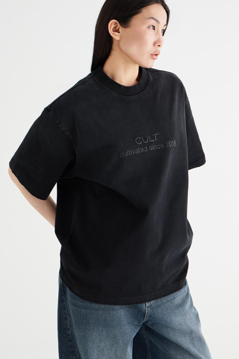 Футболка «Камень» CULTBASE, цвет: Черный,  купить онлайн