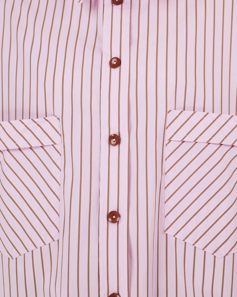 Рубашка макси оверсайз #19 TABOO, цвет: розовый, Rub19 купить онлайн