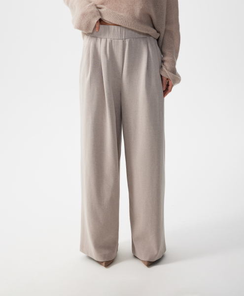 Брюки-палаццо высокой посадки GLVR, цвет: серый, 126G22GAC5609 купить онлайн