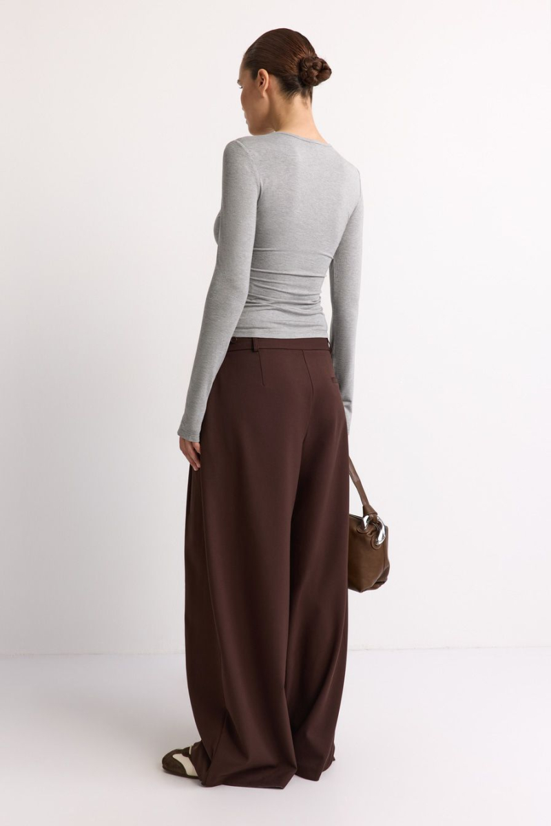 Лонгслив с рукавами на кнопках TOPTOP, цвет: серый, TT.025.17747.820 купить онлайн