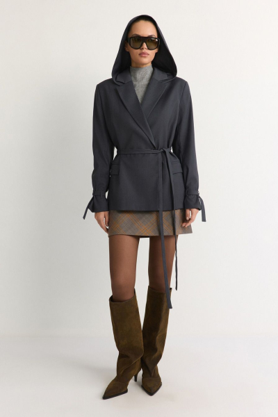 Жакет с капюшоном TOPTOP, цвет: серый, TT.060.18013.800 купить онлайн