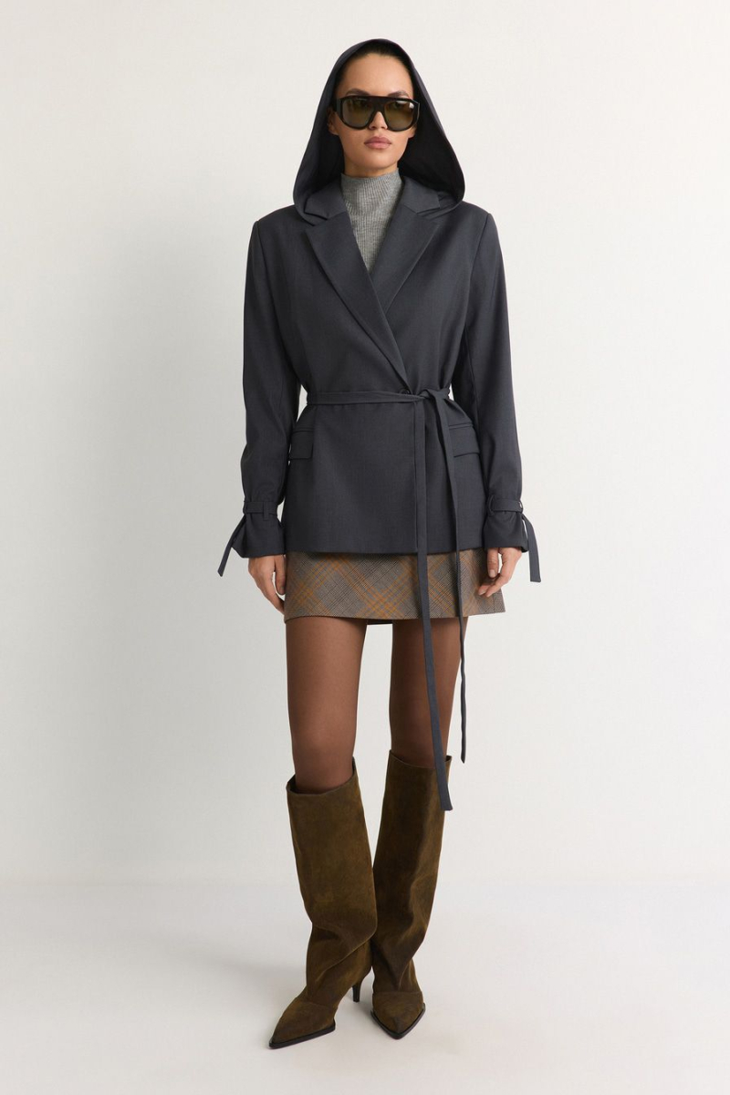 Жакет с капюшоном TOPTOP, цвет: серый, TT.060.18013.800 купить онлайн