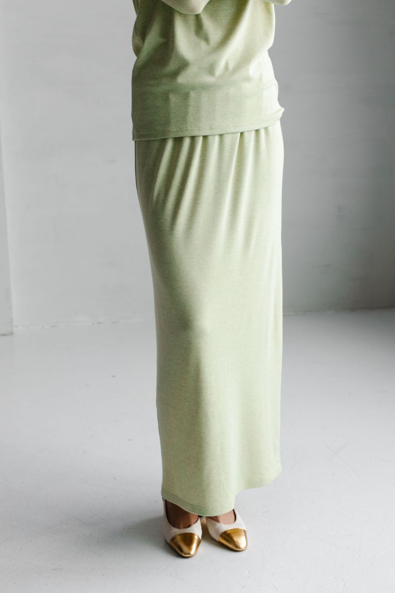 Юбка из трикотажа на резинке VLVT, цвет: зеленый, 00-00005375 купить онлайн