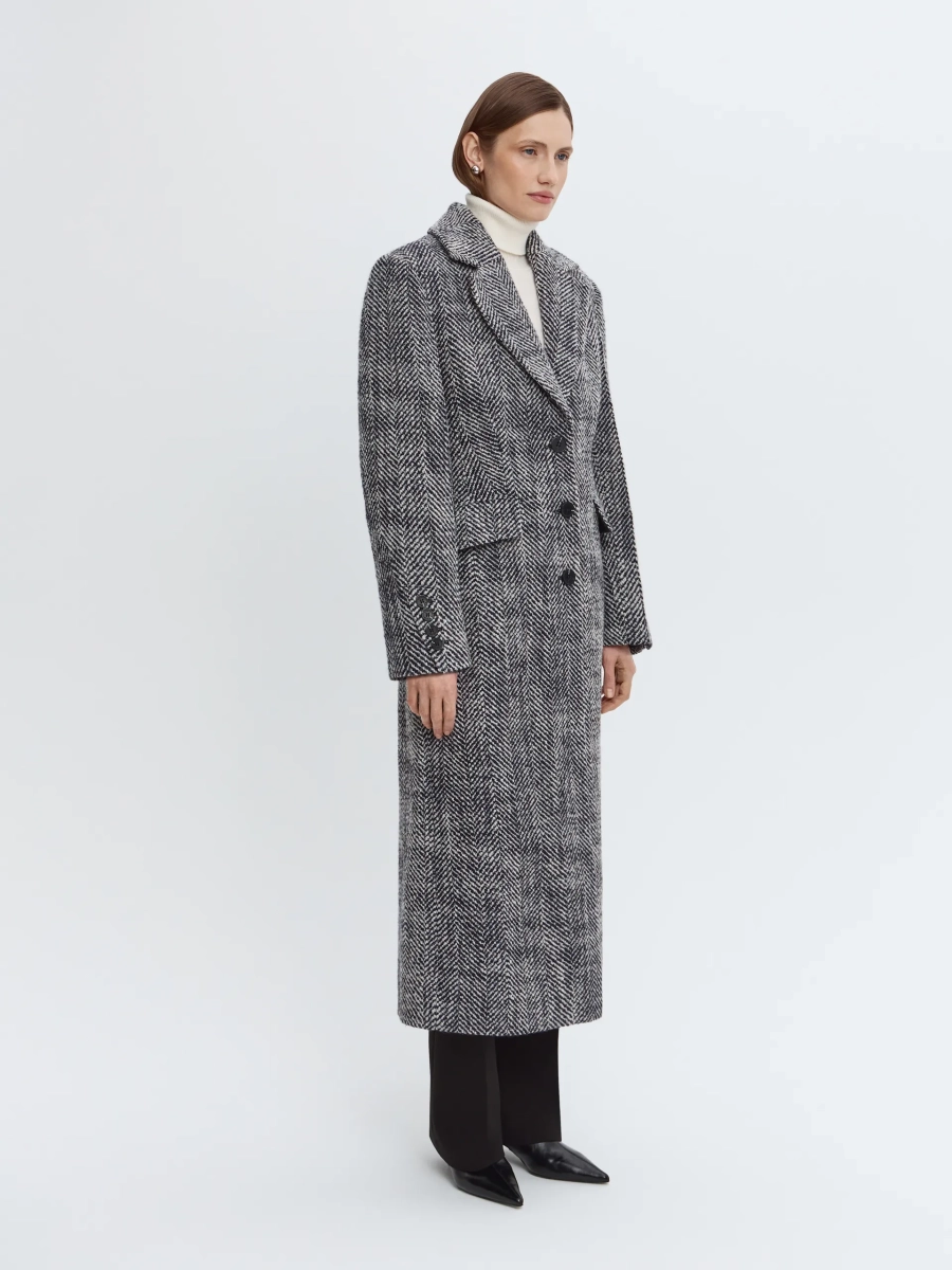 Пальто из шерсти ANNA PEKUN, цвет: Черный, 15.2573.901 купить онлайн