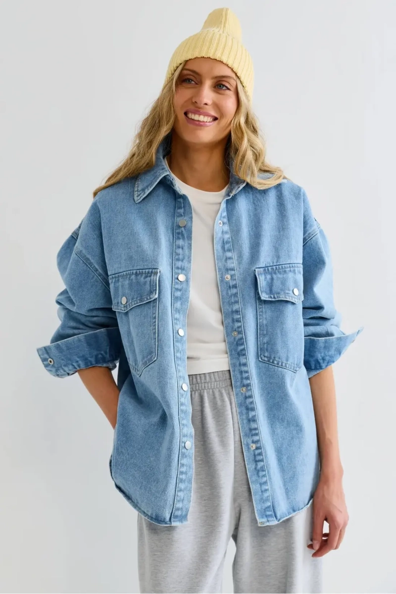 Рубашка джинсовая