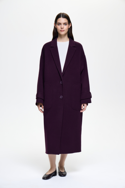 Пальто-кокон из шерсти DREAMS BY ALENA AKHMADULLINA, цвет: фиолетовый, 126101020204545/112000 купить онлайн