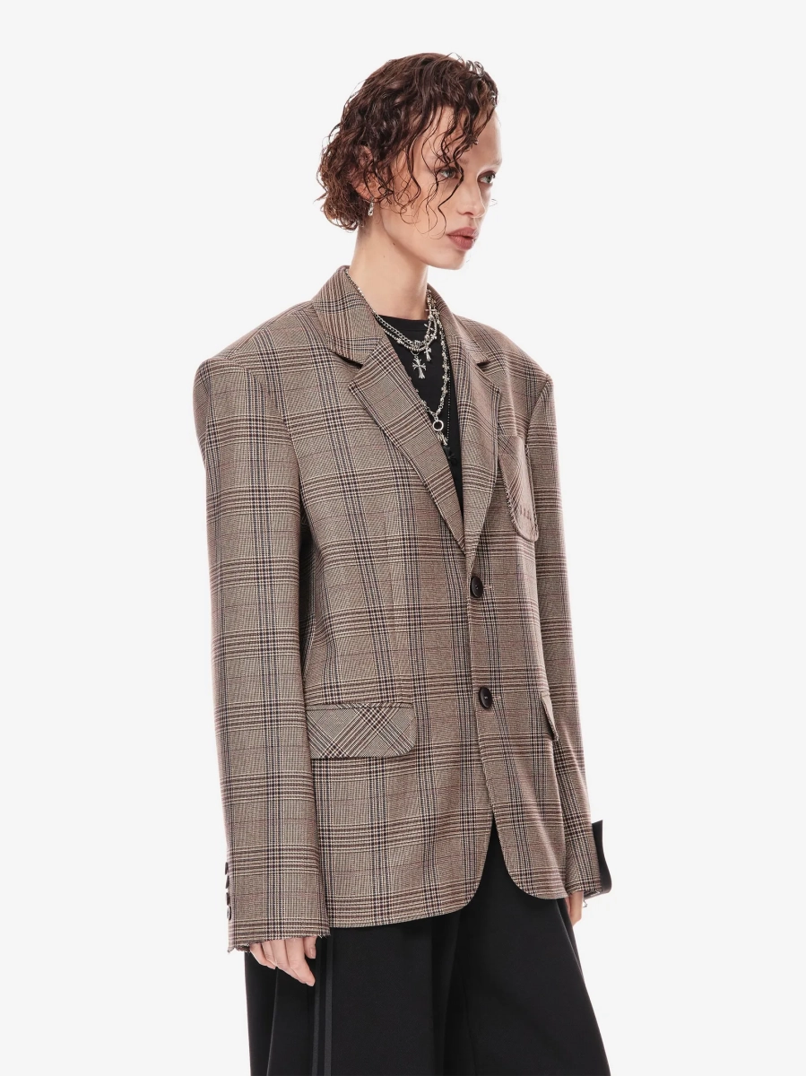 Пиджак uncle's p.p.s., цвет: бежевый/винно - красный, 1024.00.00.BRN купить онлайн Пиджак uncle's p.p.s., цвет: бежевый/винно - красный, 1024.00.00.BRN купить онлайн