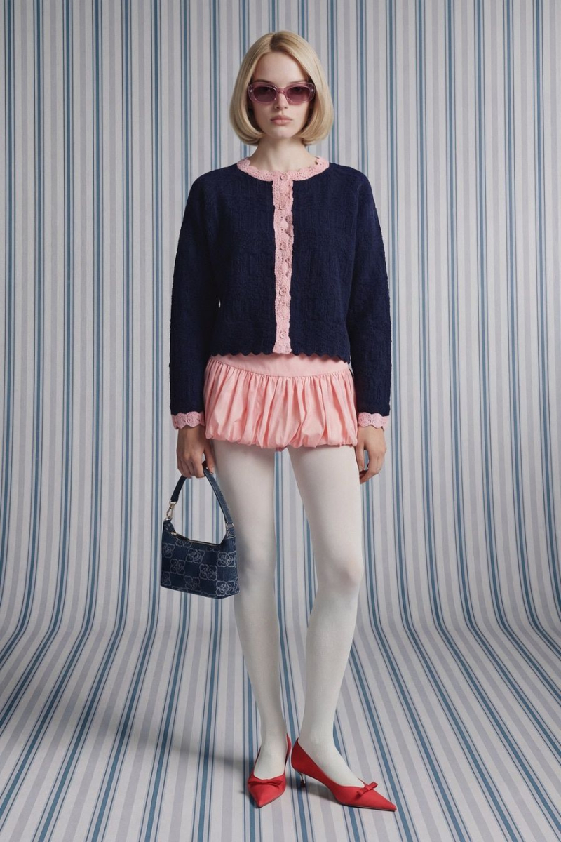 Кардиган с контрастной отделкой TOPTOP, цвет: синий, TT.051.17502.621 купить онлайн