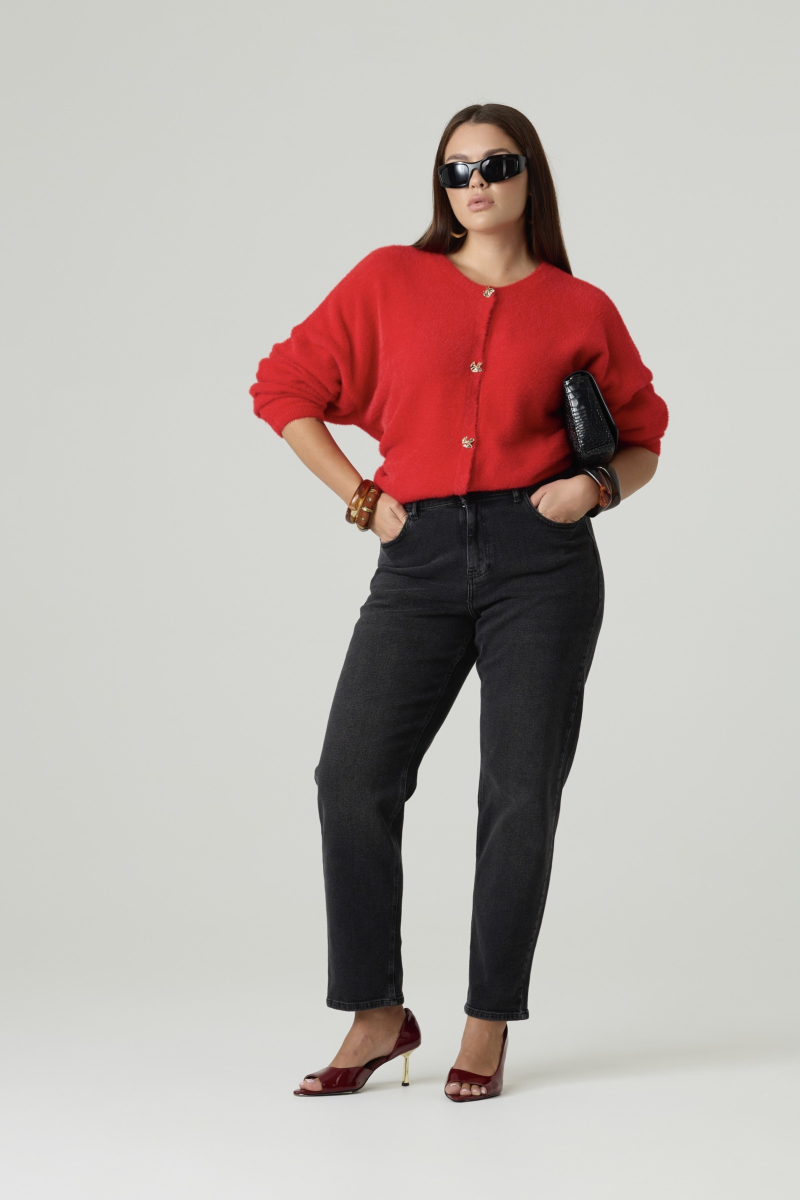 Кардиган вязаный на пуговицах "травка" 4forms, цвет: красный, 65490 купить онлайн Кардиган вязаный на пуговицах "травка" 4forms, цвет: красный, 65490 купить онлайн