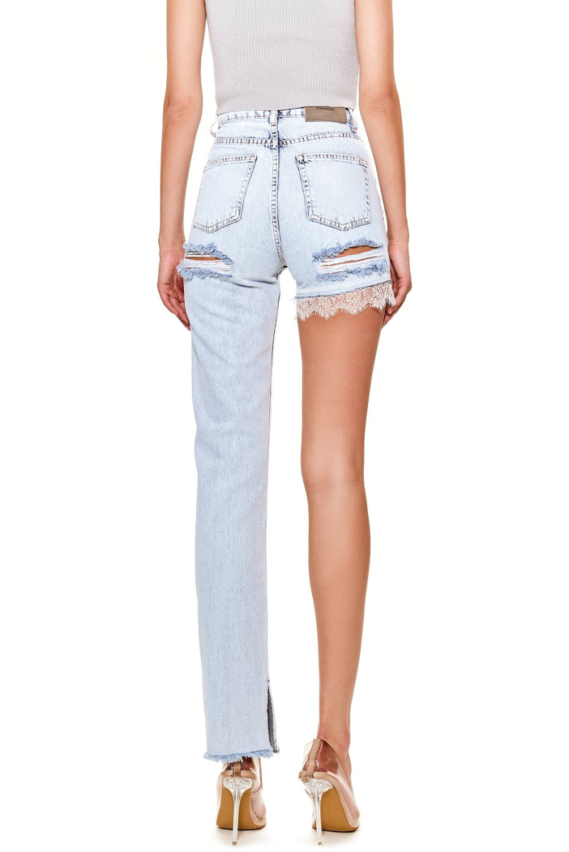 Джинсы разноуровневые SODAMODA, цвет: голубой, 15242 купить онлайн