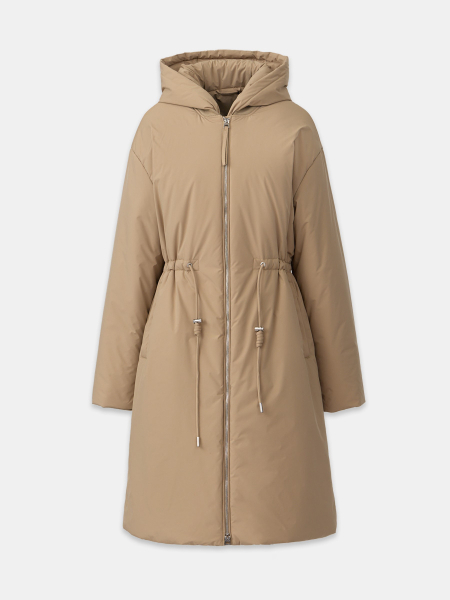 Утепленное пальто со съемным капюшоном Conso, цвет: бежевый, SEL 260108 - бежевый купить онлайн
