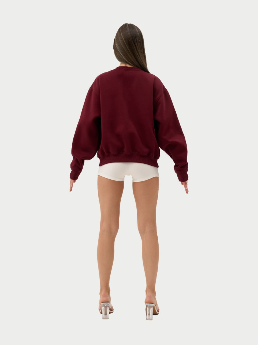 Свитшот с начесом ONSI, цвет: Бордовый,  купить онлайн