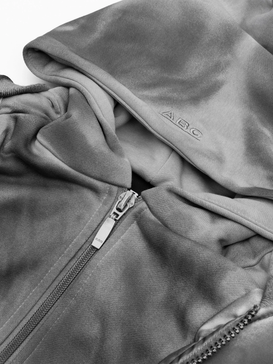 Бомбер с капюшоном ABC, цвет: серый, 00-283 купить онлайн
