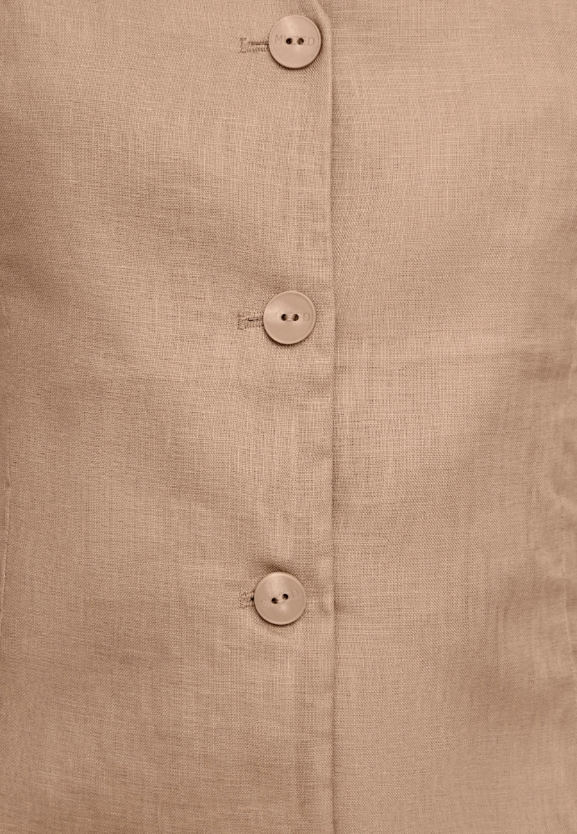 Женский жилет льняной MUTED, цвет: бежевый, 905310.WJKT0003_Beige купить онлайн