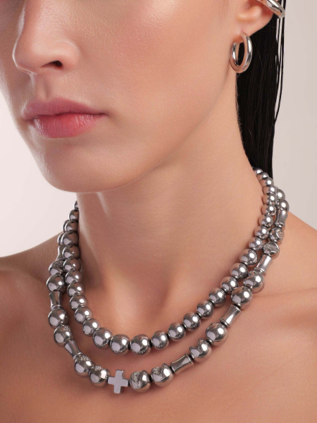 Чокер из гематита RUSHEV, цвет: Серебряный RSHV_NCK24_7S | новая мужская коллекция купить онлайн