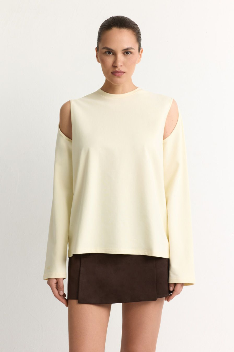 Лонгслив из смесового хлопка