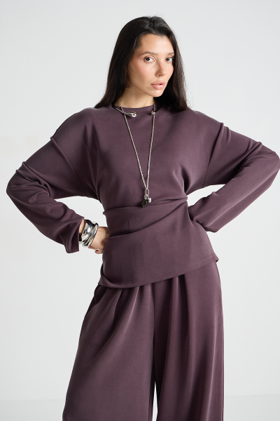 Костюм: лонгслив+брюки MIA AIM, цвет: фиолетовый, MIA742 купить онлайн