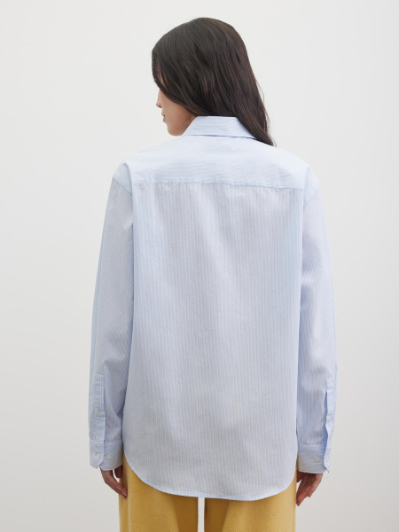 Рубашка в полоску Chaika, цвет: голубой, SS26BL09-123 купить онлайн