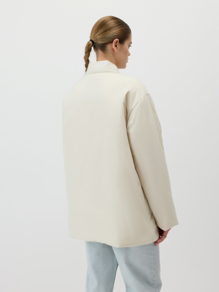 Утепленное полупальто с капюшоном Conso, цвет: белый, SEM 260107 - молочный купить онлайн