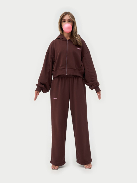 Брюки с застёжкой ONSI, цвет: шоколад,  купить онлайн