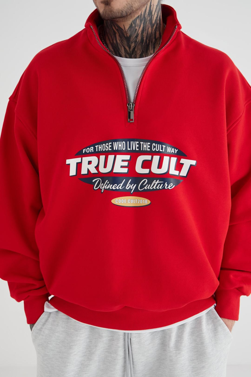 Анорак с принтом CULTBASE, цвет: красный,  купить онлайн