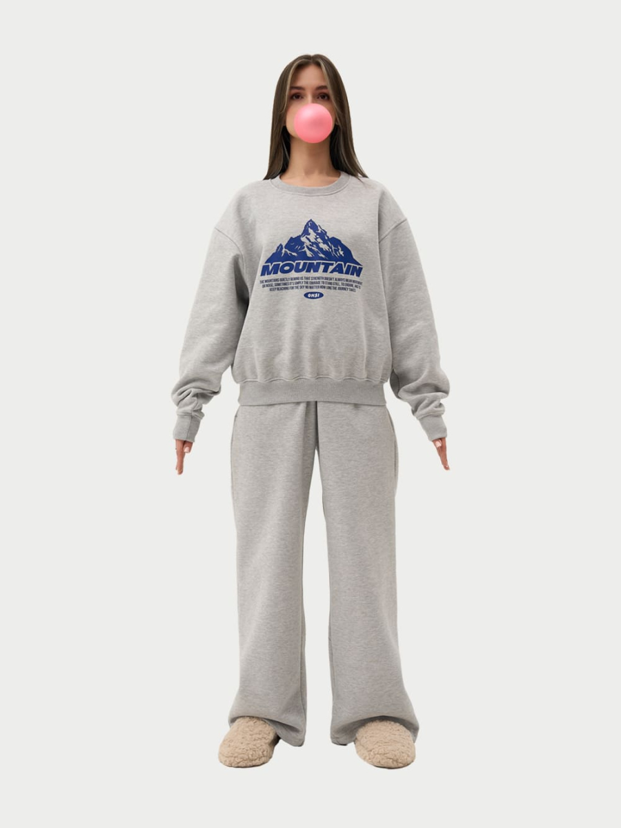 Свитшот с начесом ONSI, цвет: серый,  купить онлайн