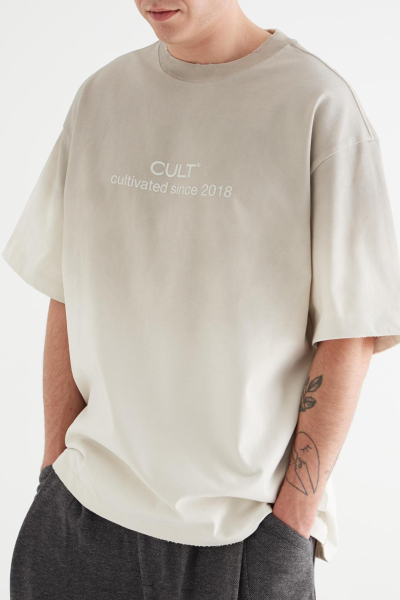 Футболка «Камень» CULTBASE, цвет: серый,  купить онлайн