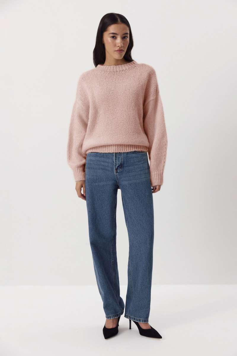 Джемпер из шерсти мериноса Charmstore, цвет: пудровый, 303-41898-227 купить онлайн Джемпер из шерсти мериноса Charmstore, цвет: пудровый, 303-41898-227 купить онлайн