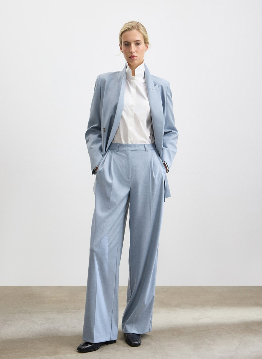 Брюки широкие ALL WE NEED, цвет: голубой, 2602W1604-17 купить онлайн