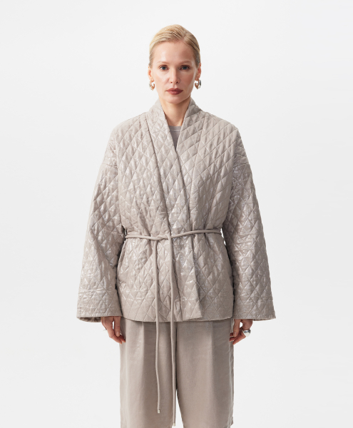 Стеганая легкая куртка GLVR, цвет: серый, 126G22GAC4113 купить онлайн