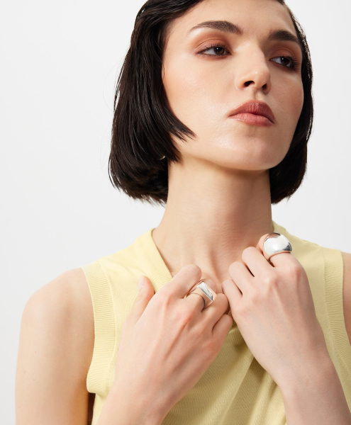 Топ полуприлегающего силуэта вязаный GLVR, цвет: Желтый, 126G24GAC3809 купить онлайн