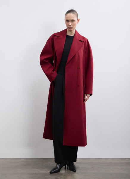 Тренч с объемным рукавом